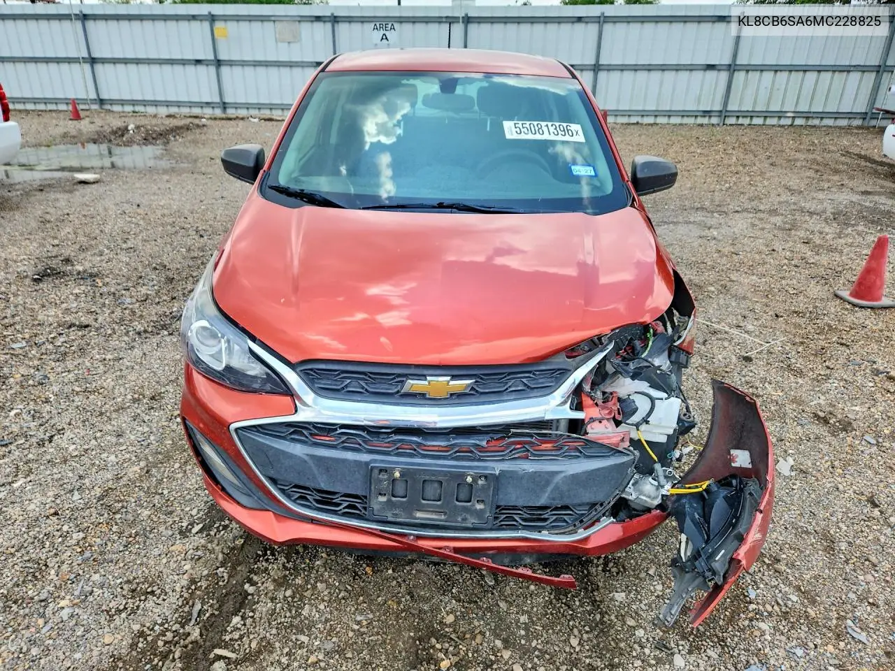 2021 Chevrolet Spark Ls VIN: KL8CB6SA6MC228825 Lot: 55081396