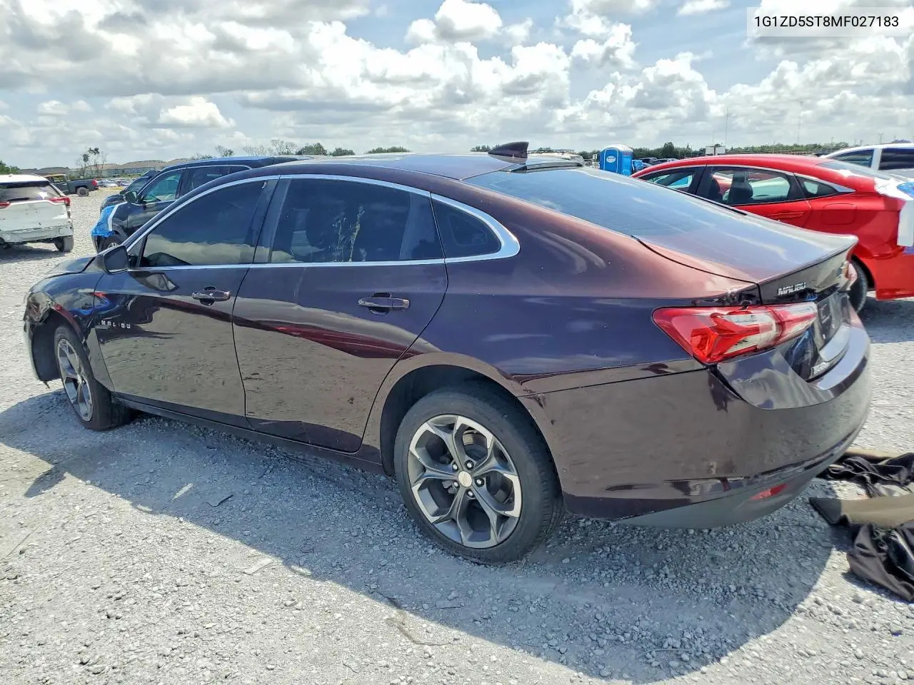 2021 Chevrolet Malibu Lt VIN: 1G1ZD5ST8MF027183 Lot: 56481106