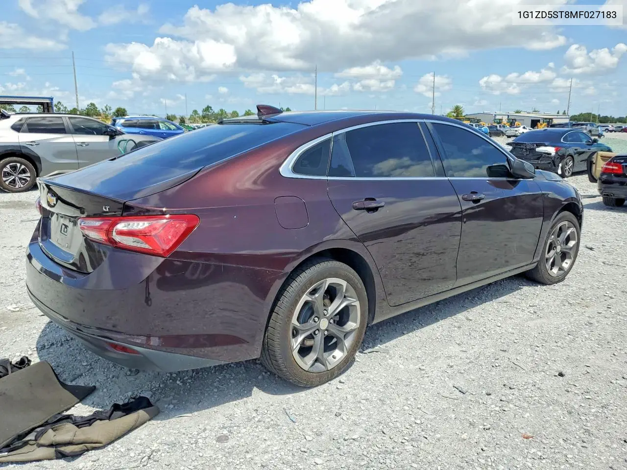 2021 Chevrolet Malibu Lt VIN: 1G1ZD5ST8MF027183 Lot: 56481106