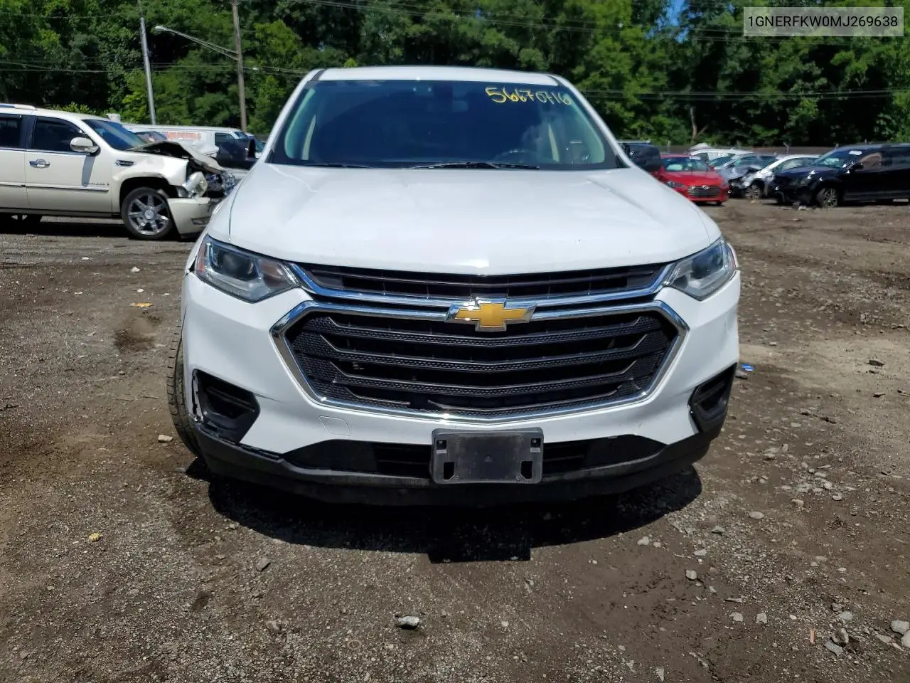 2021 Chevrolet Traverse Ls VIN: 1GNERFKW0MJ269638 Lot: 56670716
