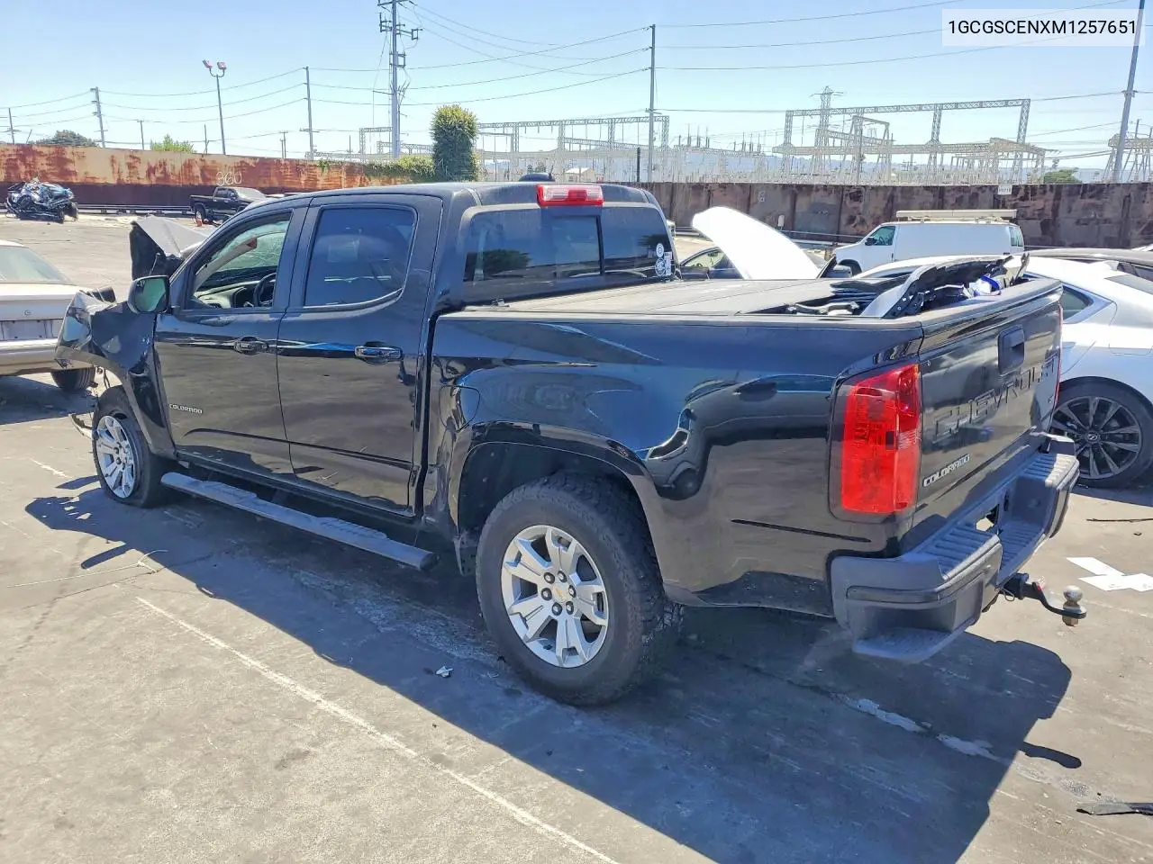 2021 Chevrolet Colorado Lt VIN: 1GCGSCENXM1257651 Lot: 56856526