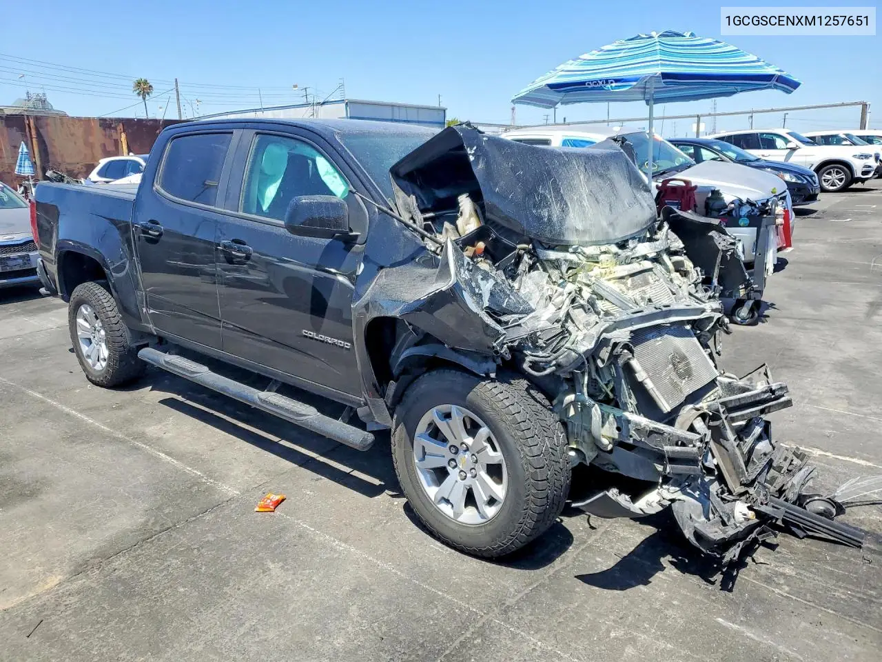 2021 Chevrolet Colorado Lt VIN: 1GCGSCENXM1257651 Lot: 56856526