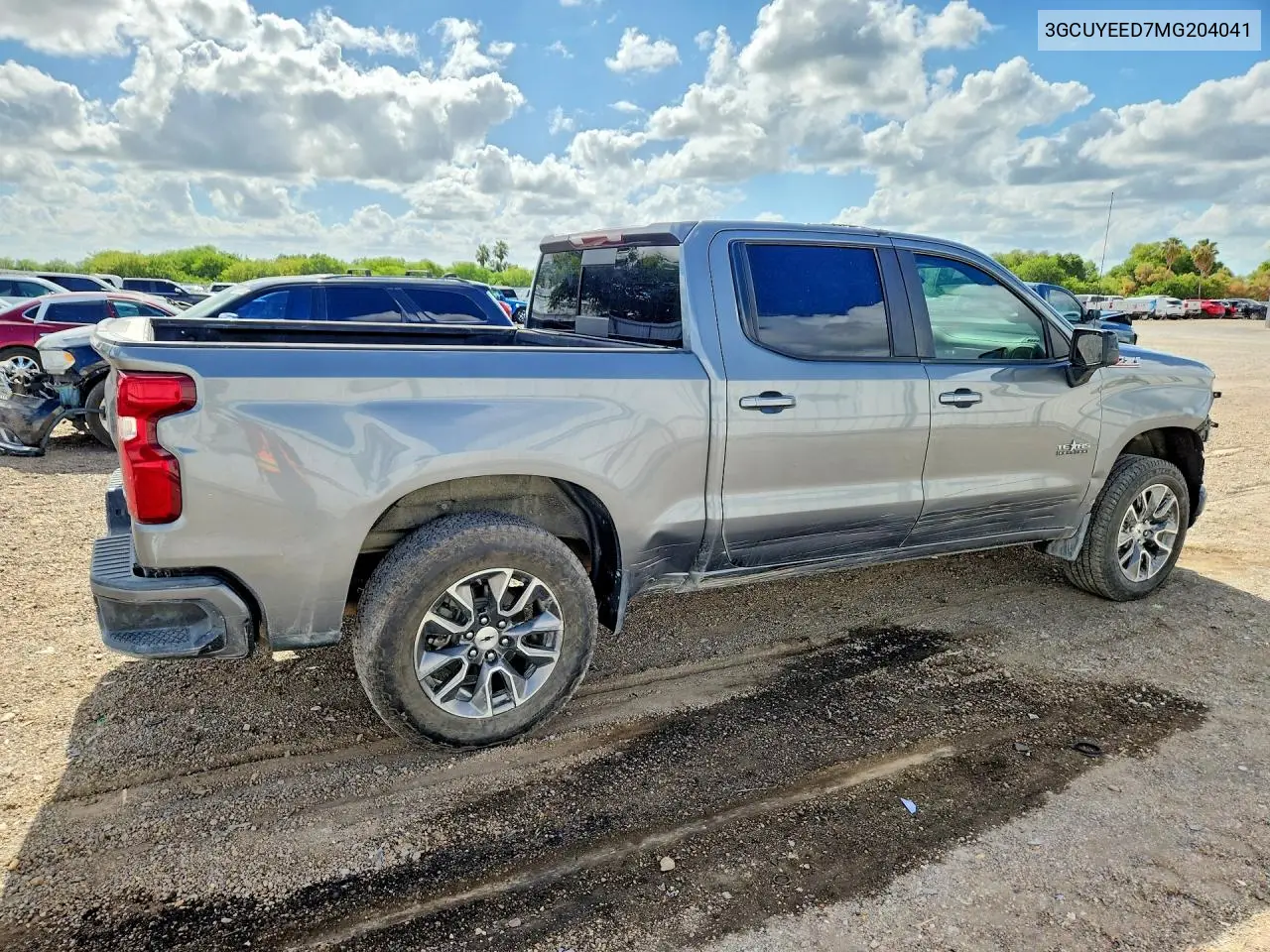 2021 Chevrolet Silverado K1500 Rst VIN: 3GCUYEED7MG204041 Lot: 57008526