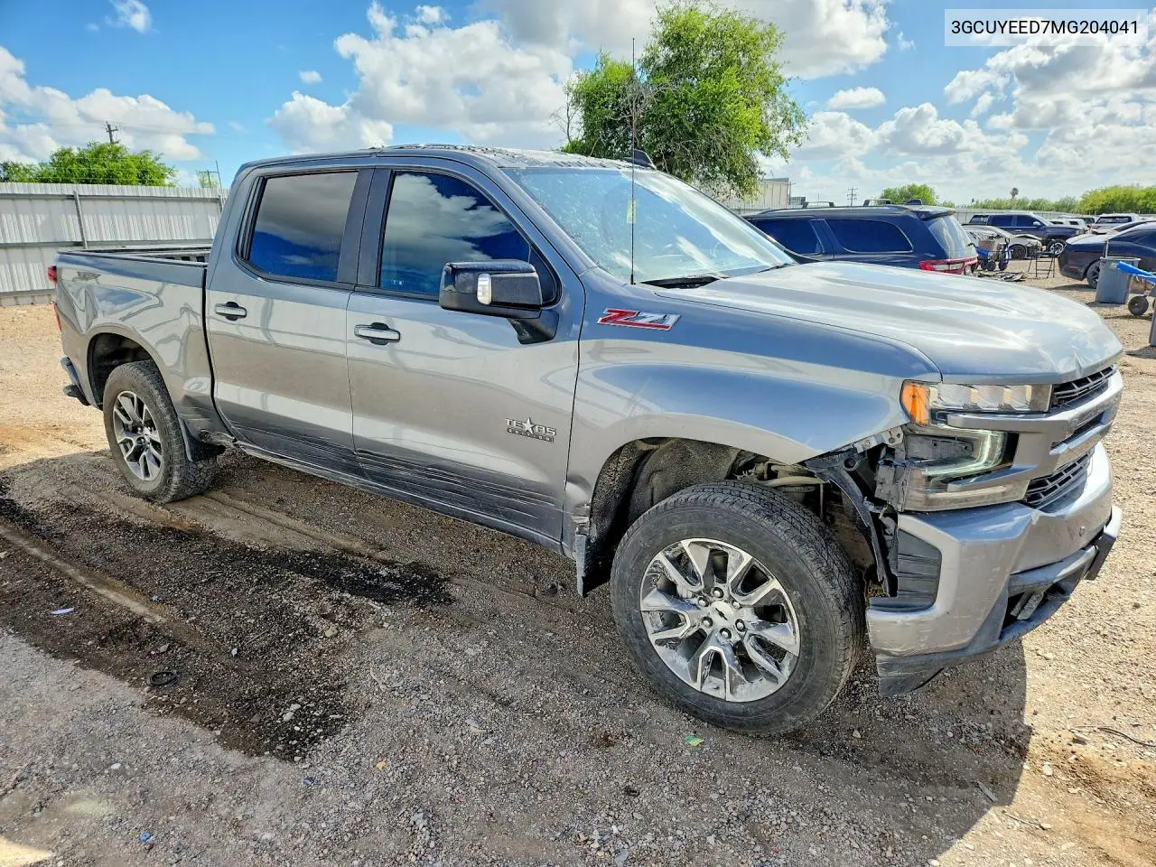 2021 Chevrolet Silverado K1500 Rst VIN: 3GCUYEED7MG204041 Lot: 57008526