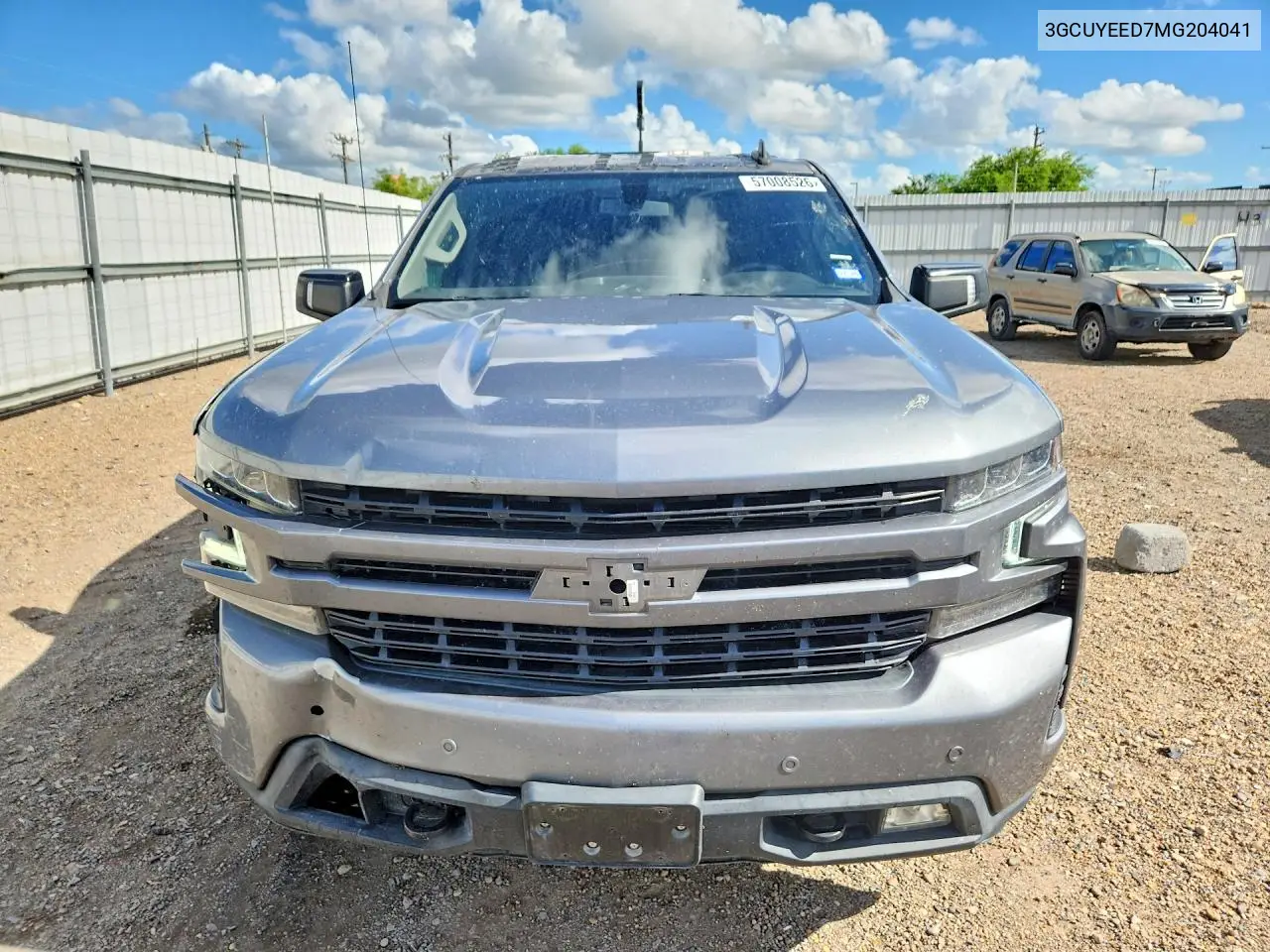 2021 Chevrolet Silverado K1500 Rst VIN: 3GCUYEED7MG204041 Lot: 57008526