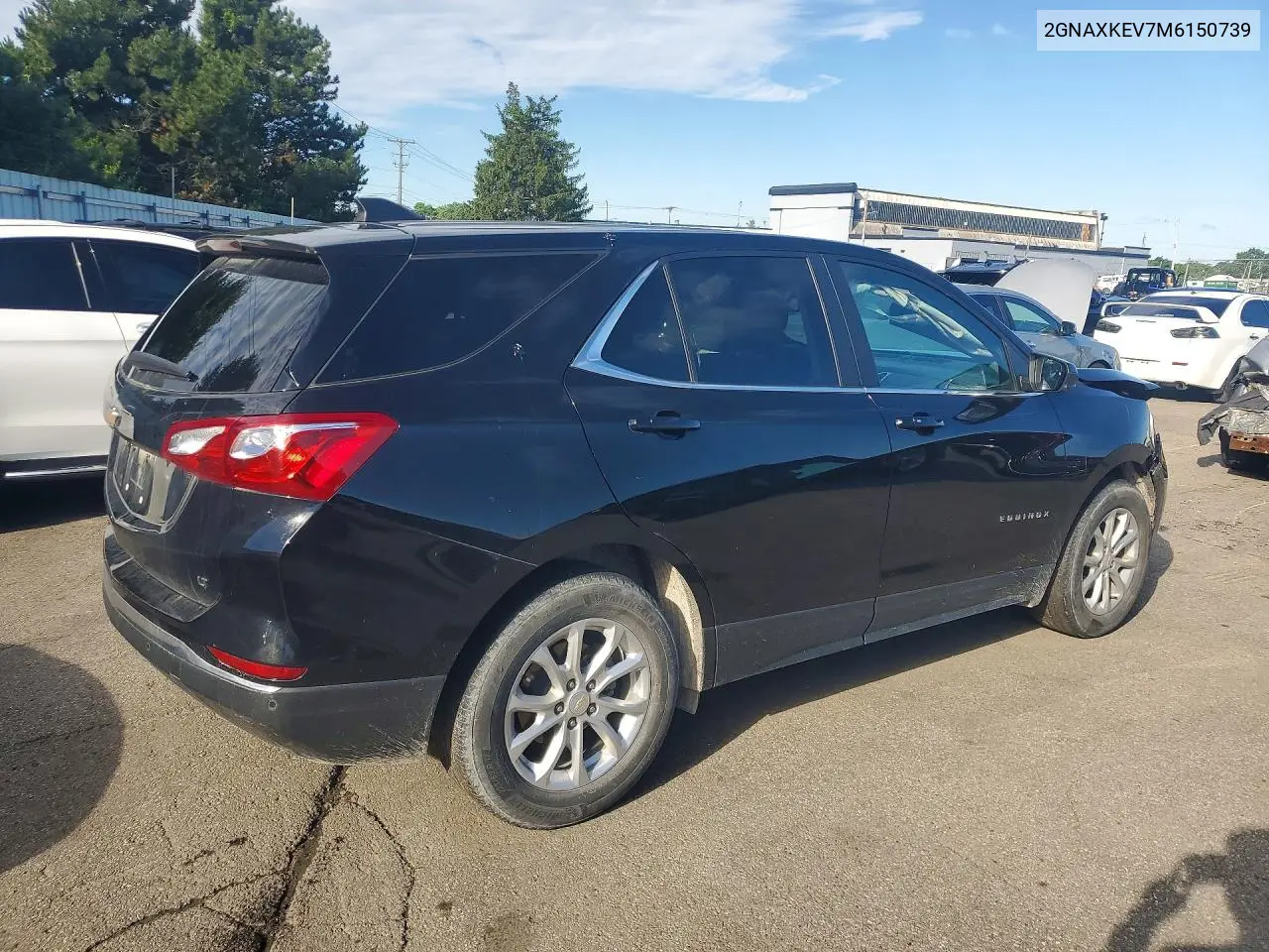 2021 Chevrolet Equinox Lt VIN: 2GNAXKEV7M6150739 Lot: 57213096