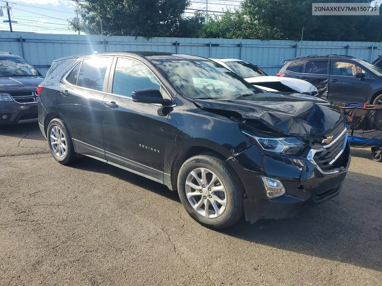 2021 Chevrolet Equinox Lt VIN: 2GNAXKEV7M6150739 Lot: 57213096