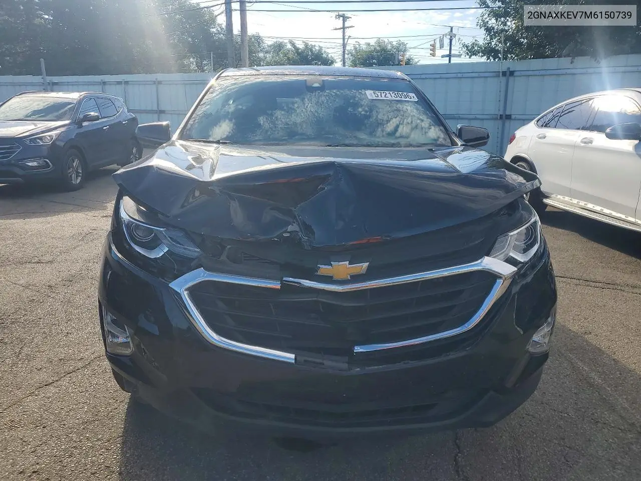 2021 Chevrolet Equinox Lt VIN: 2GNAXKEV7M6150739 Lot: 57213096