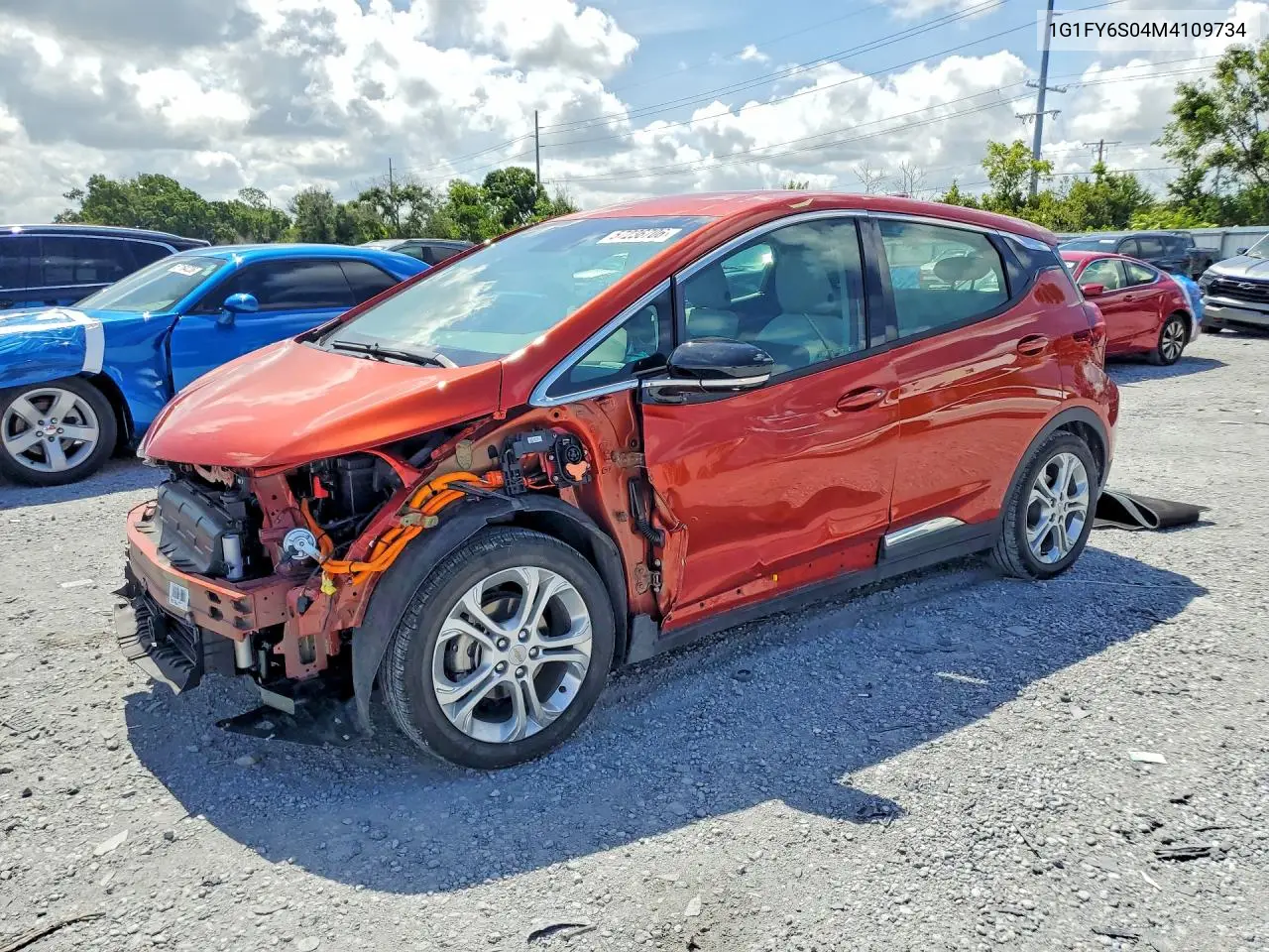 2021 Chevrolet Bolt Ev Lt VIN: 1G1FY6S04M4109734 Lot: 57236706