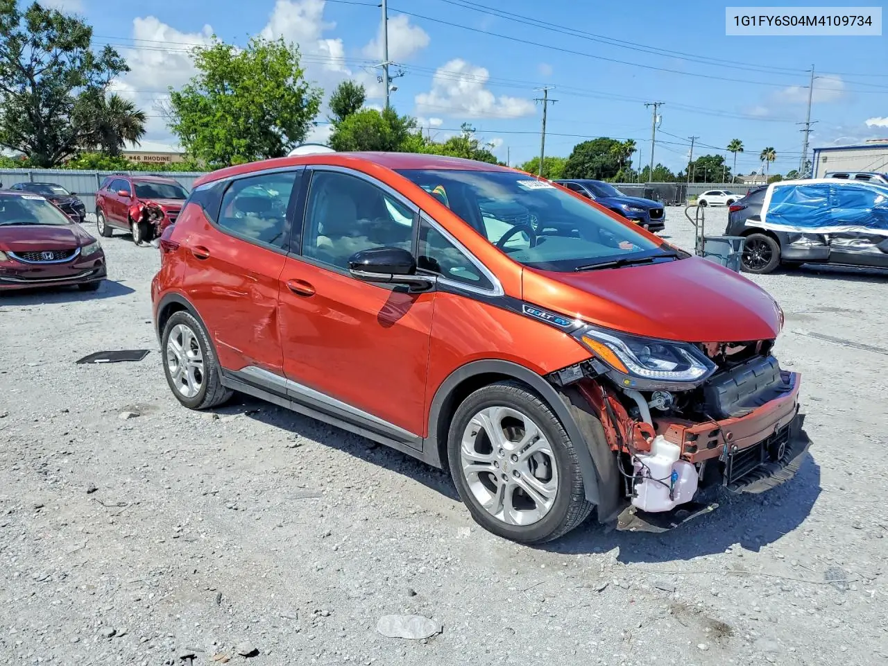 2021 Chevrolet Bolt Ev Lt VIN: 1G1FY6S04M4109734 Lot: 57236706