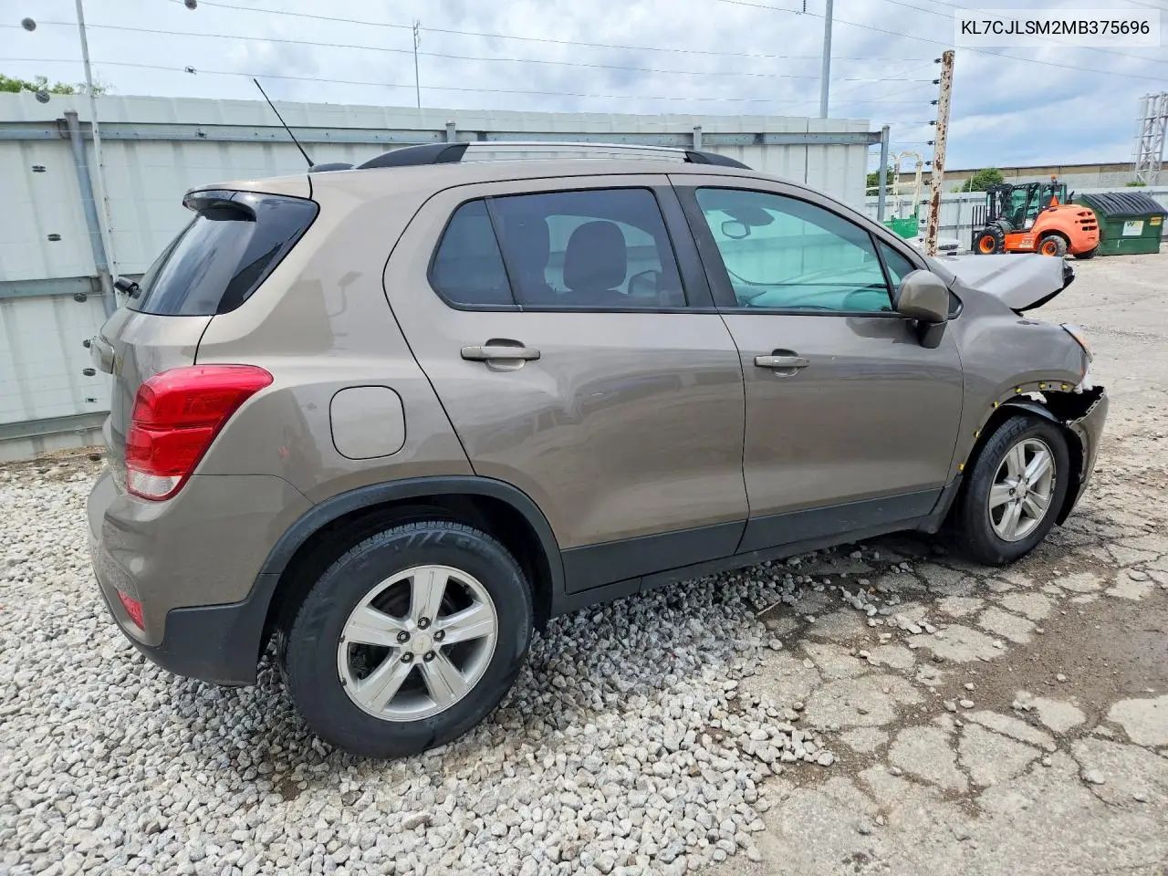 2021 Chevrolet Trax 1Lt VIN: KL7CJLSM2MB375696 Lot: 57368266