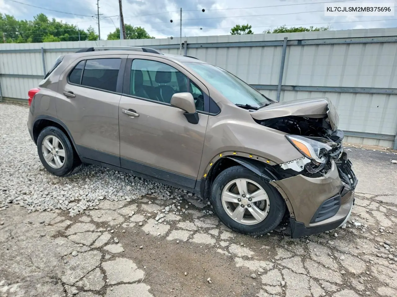 2021 Chevrolet Trax 1Lt VIN: KL7CJLSM2MB375696 Lot: 57368266