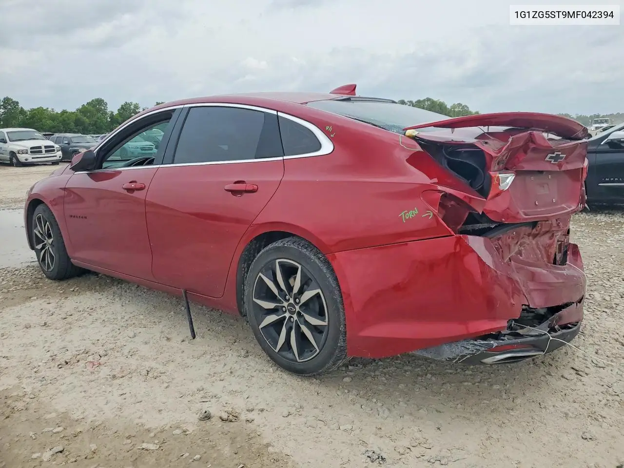 2021 Chevrolet Malibu Rs VIN: 1G1ZG5ST9MF042394 Lot: 57591186
