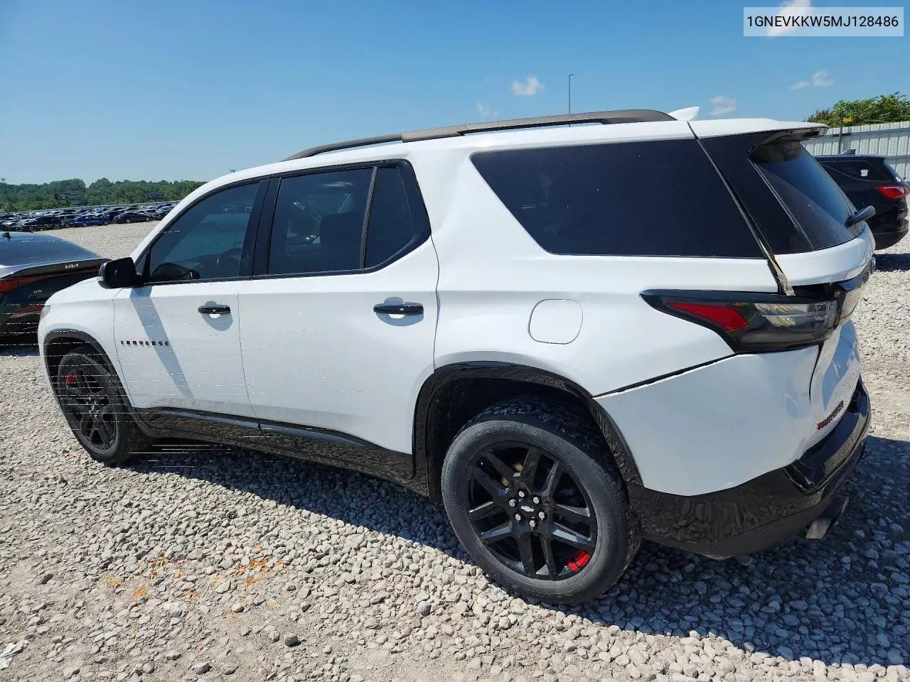2021 Chevrolet Traverse Premier VIN: 1GNEVKKW5MJ128486 Lot: 59661706