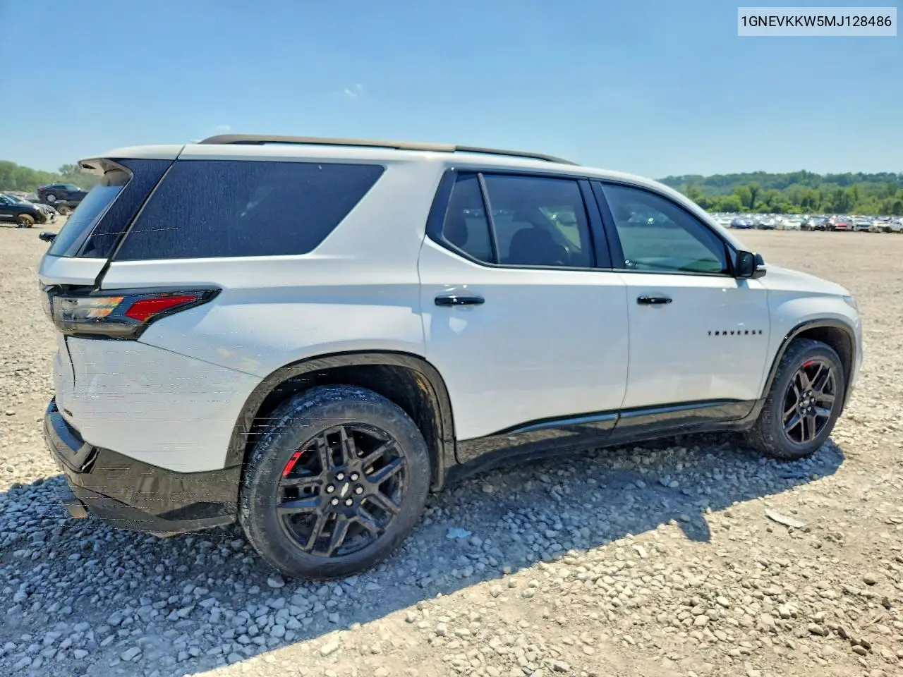 2021 Chevrolet Traverse Premier VIN: 1GNEVKKW5MJ128486 Lot: 59661706