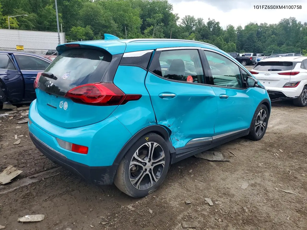 2021 Chevrolet Bolt Ev Premier VIN: 1G1FZ6S0XM4100758 Lot: 59783276
