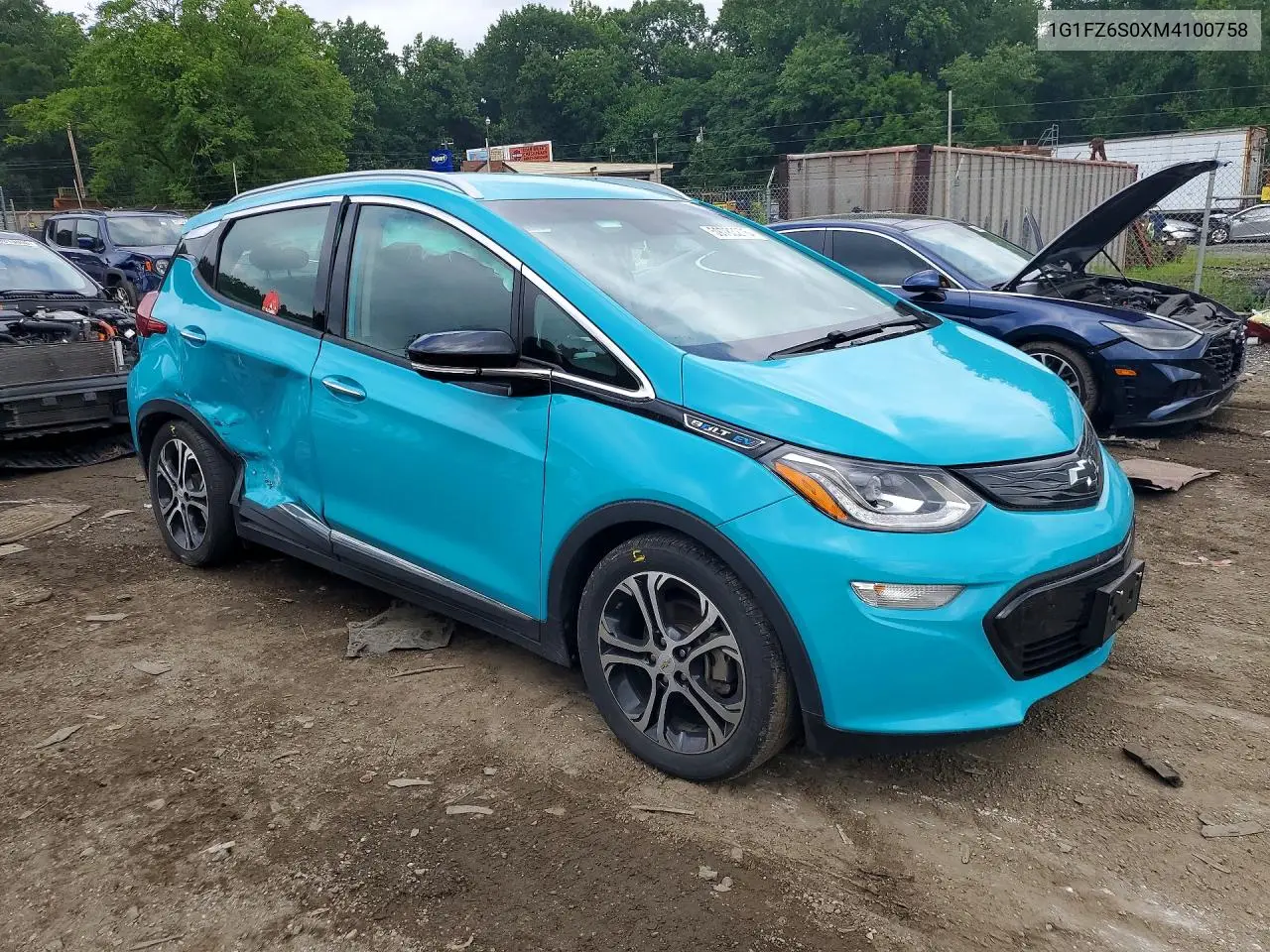 2021 Chevrolet Bolt Ev Premier VIN: 1G1FZ6S0XM4100758 Lot: 59783276
