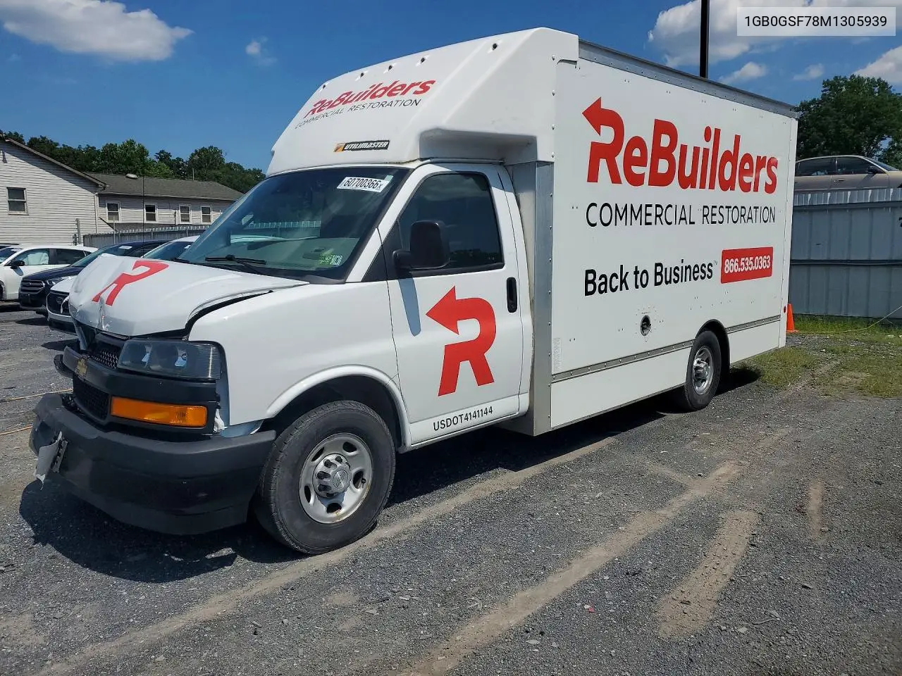 2021 Chevrolet Express Delivery Truck VIN: 1GB0GSF78M1305939 Lot: 60700366