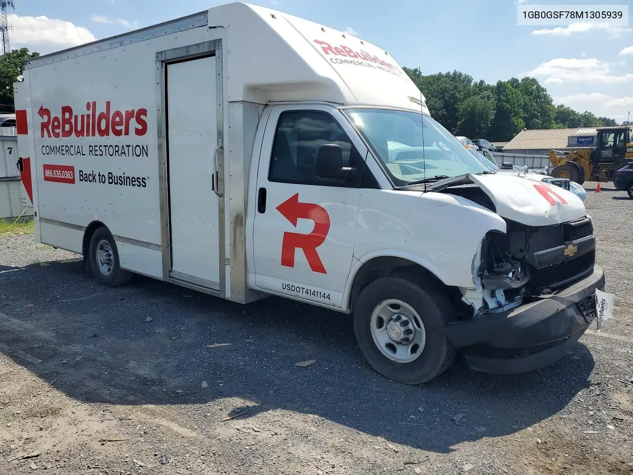 2021 Chevrolet Express Delivery Truck VIN: 1GB0GSF78M1305939 Lot: 60700366