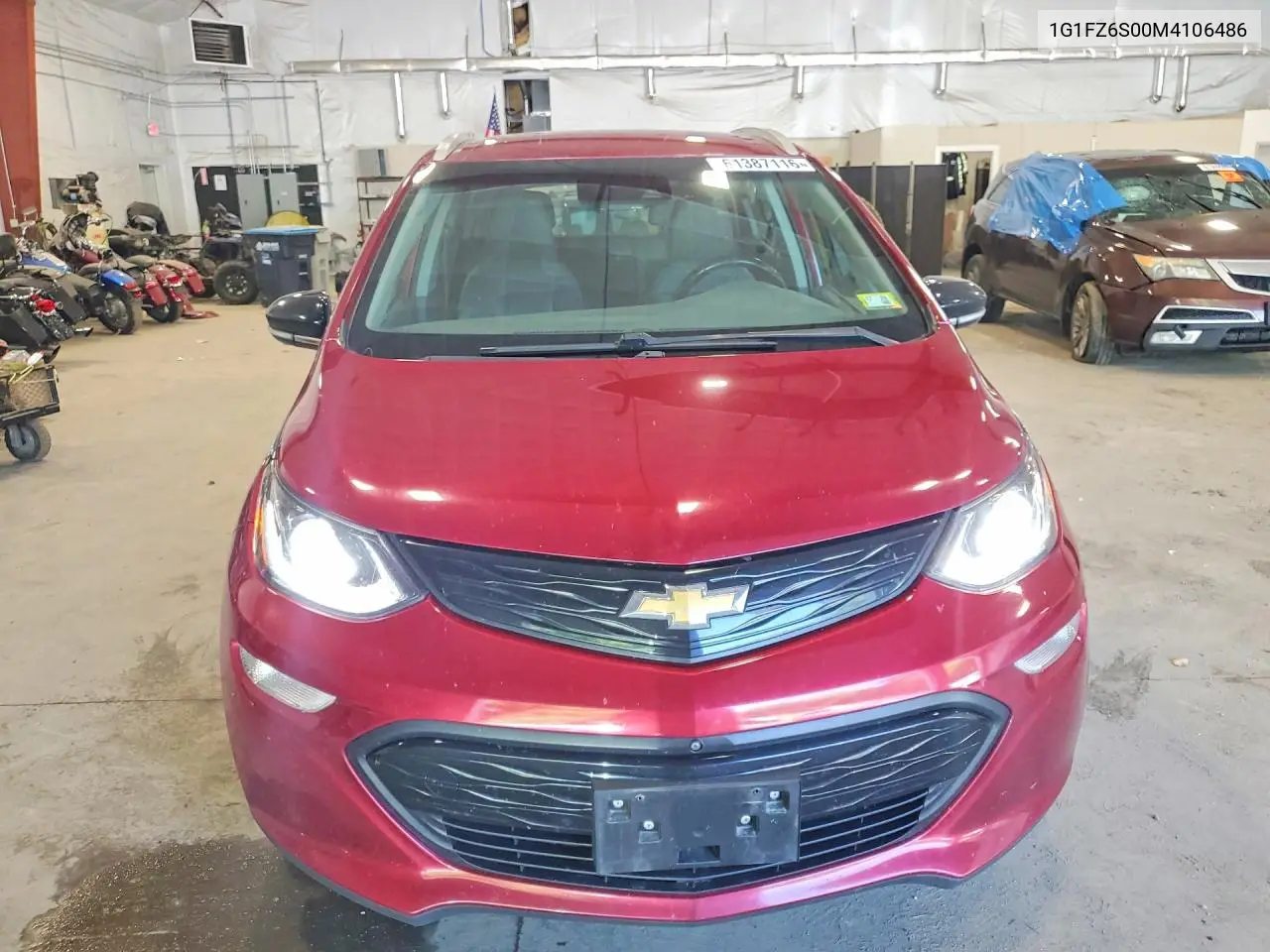 2021 Chevrolet Bolt Ev Premier VIN: 1G1FZ6S00M4106486 Lot: 61387116