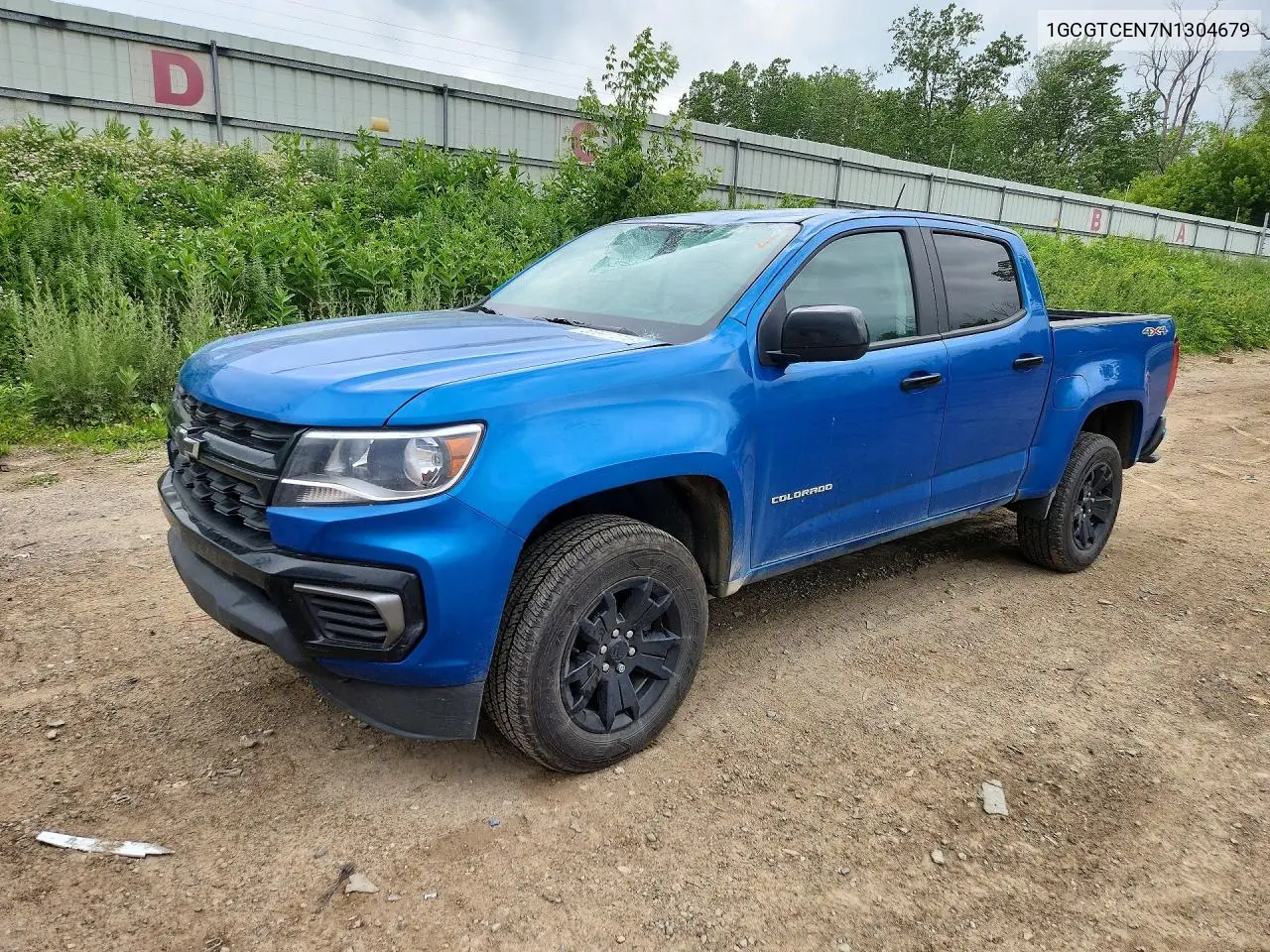 2022 Chevrolet Colorado Lt VIN: 1GCGTCEN7N1304679 Lot: 56917216
