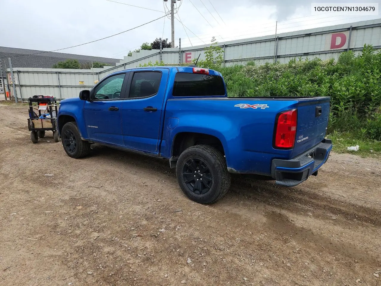 2022 Chevrolet Colorado Lt VIN: 1GCGTCEN7N1304679 Lot: 56917216