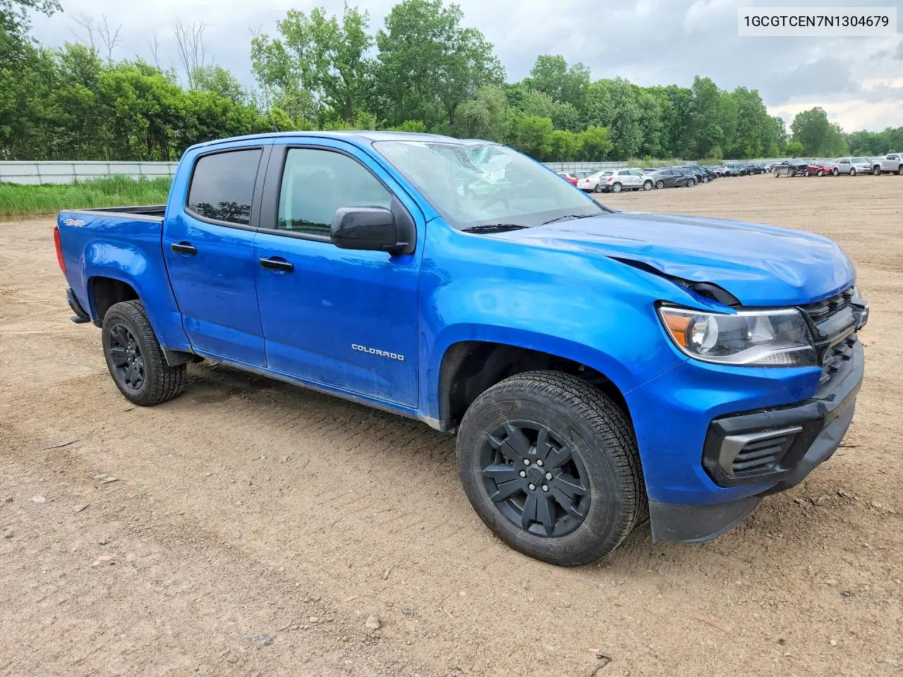 2022 Chevrolet Colorado Lt VIN: 1GCGTCEN7N1304679 Lot: 56917216
