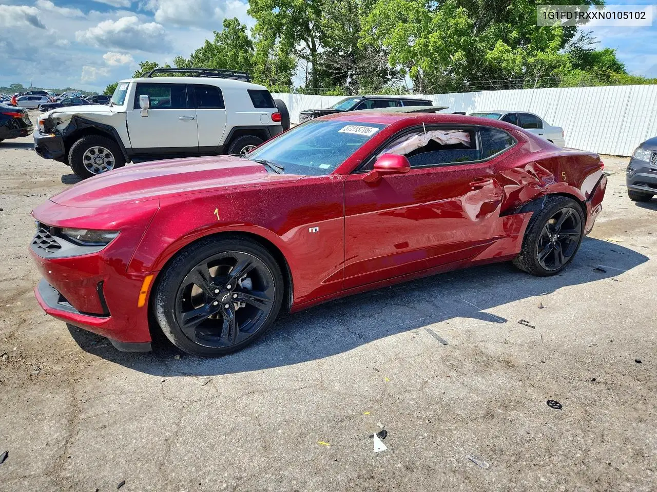 2022 Chevrolet Camaro VIN: 1G1FD1RXXN0105102 Lot: 57235706
