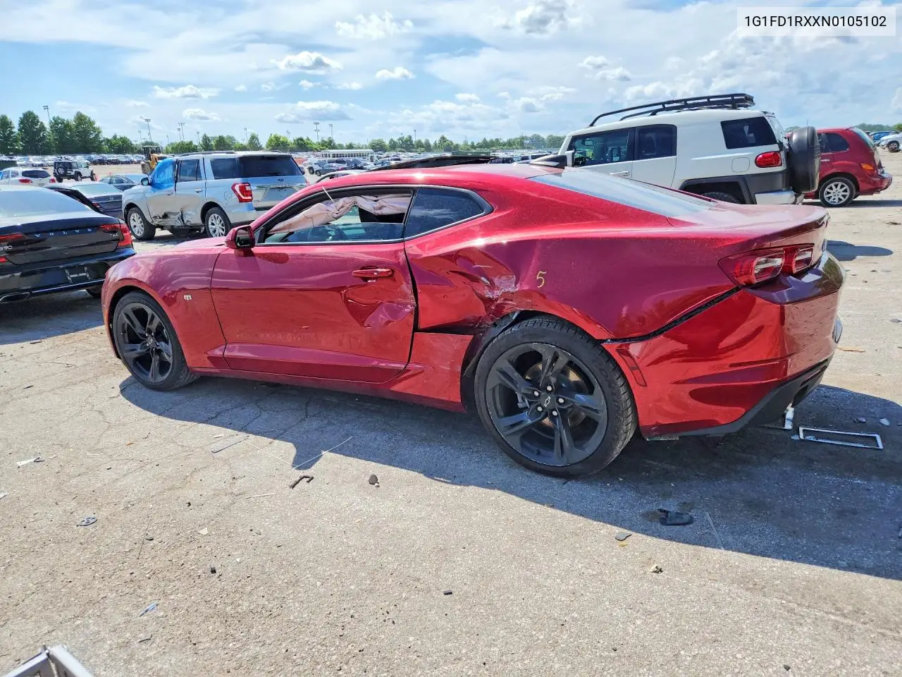 2022 Chevrolet Camaro VIN: 1G1FD1RXXN0105102 Lot: 57235706