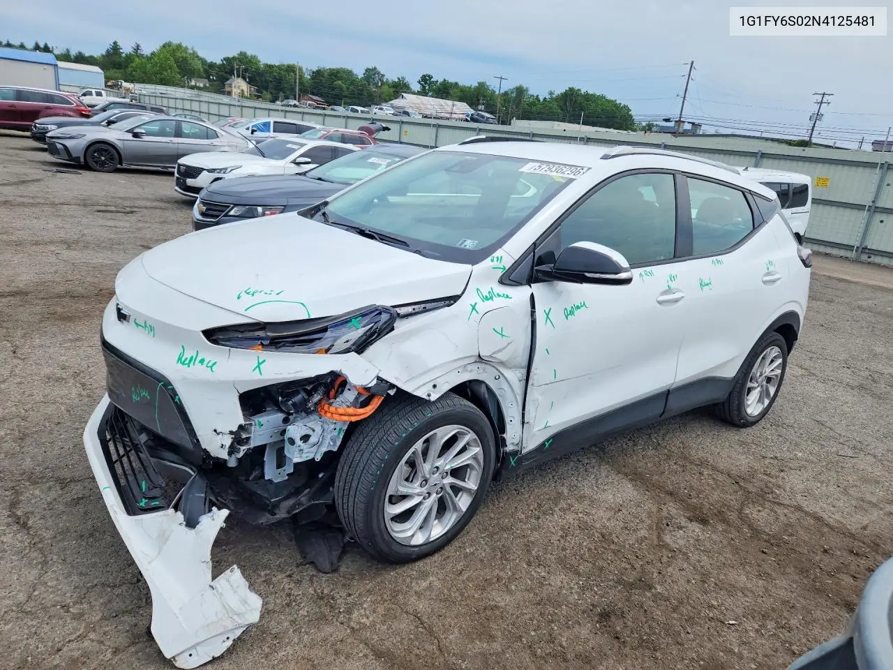 2022 Chevrolet Bolt Euv Lt VIN: 1G1FY6S02N4125481 Lot: 57936296