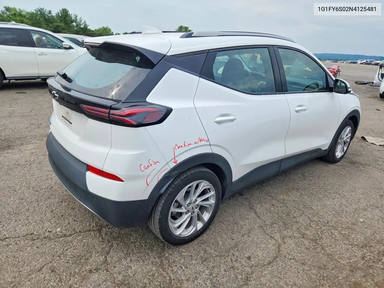 2022 Chevrolet Bolt Euv Lt VIN: 1G1FY6S02N4125481 Lot: 57936296