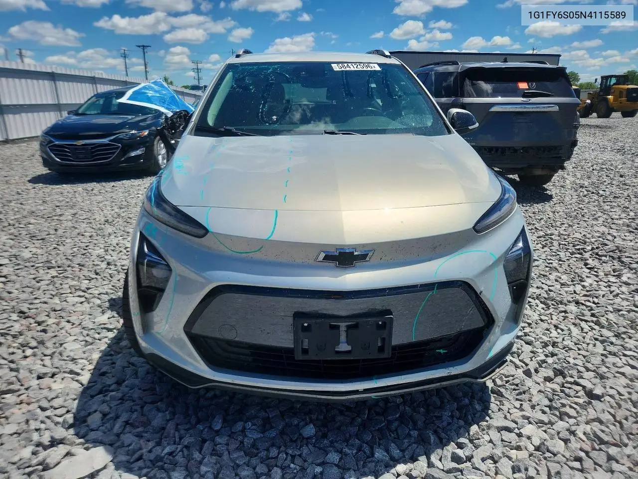 2022 Chevrolet Bolt Euv Lt VIN: 1G1FY6S05N4115589 Lot: 58412596