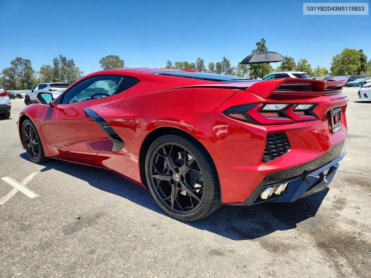 2022 Chevrolet Corvette Stingray 2Lt VIN: 1G1YB2D43N5119833 Lot: 59709436