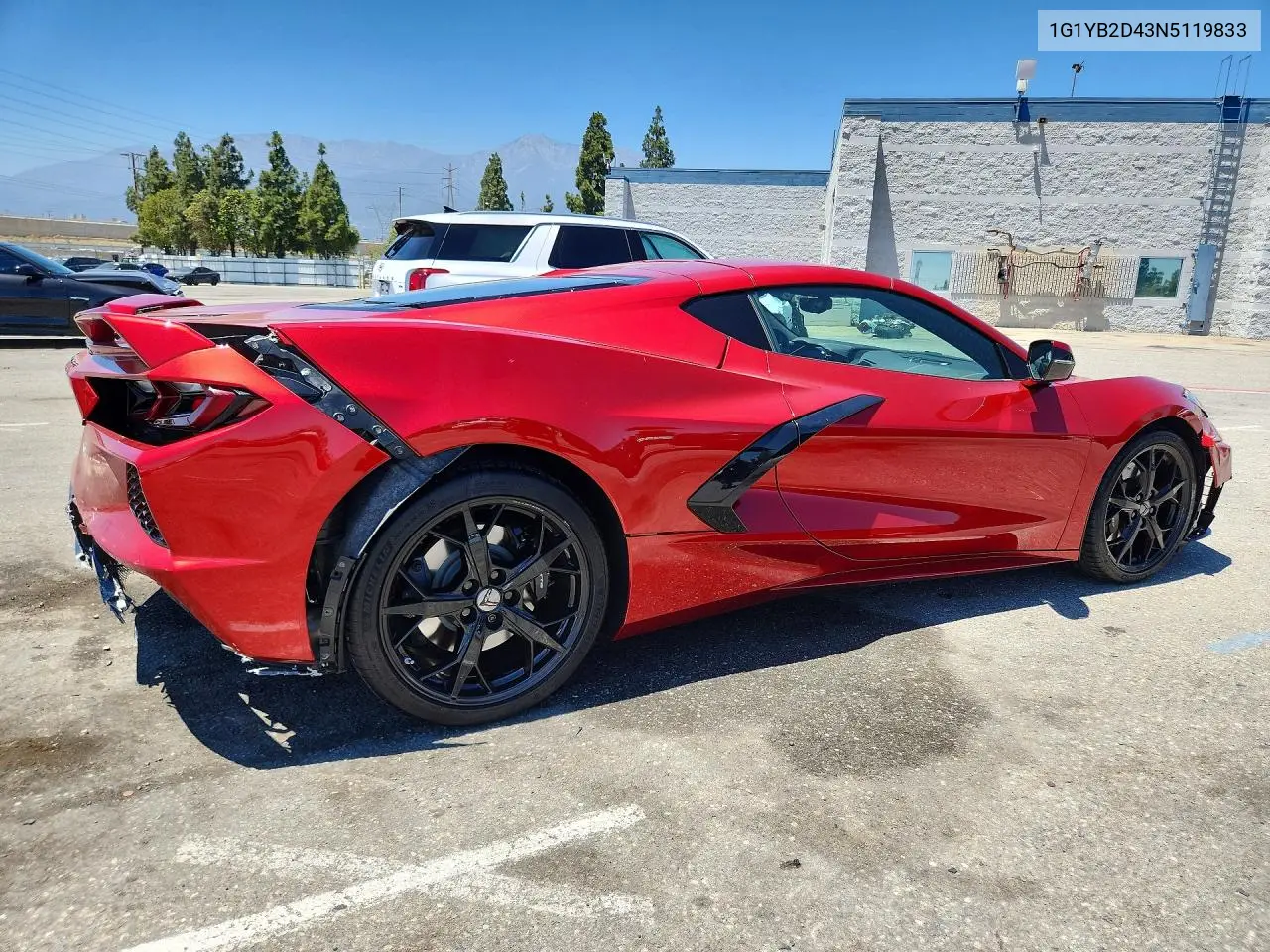 2022 Chevrolet Corvette Stingray 2Lt VIN: 1G1YB2D43N5119833 Lot: 59709436