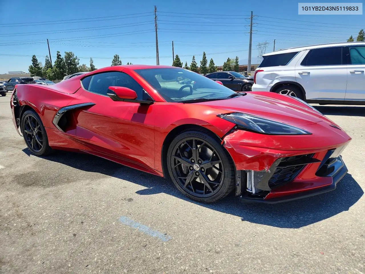 2022 Chevrolet Corvette Stingray 2Lt VIN: 1G1YB2D43N5119833 Lot: 59709436