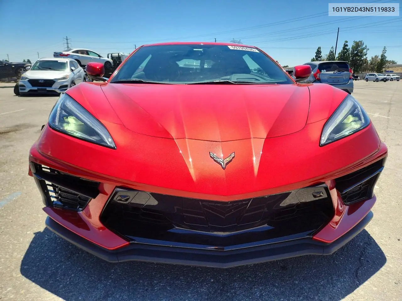 2022 Chevrolet Corvette Stingray 2Lt VIN: 1G1YB2D43N5119833 Lot: 59709436