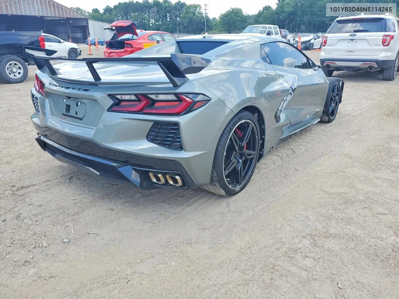 2022 Chevrolet Corvette Stingray 2Lt VIN: 1G1YB3D48N5114245 Lot: 59801926