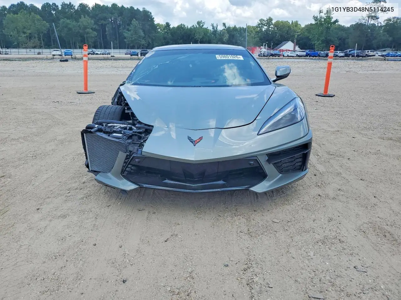 2022 Chevrolet Corvette Stingray 2Lt VIN: 1G1YB3D48N5114245 Lot: 59801926