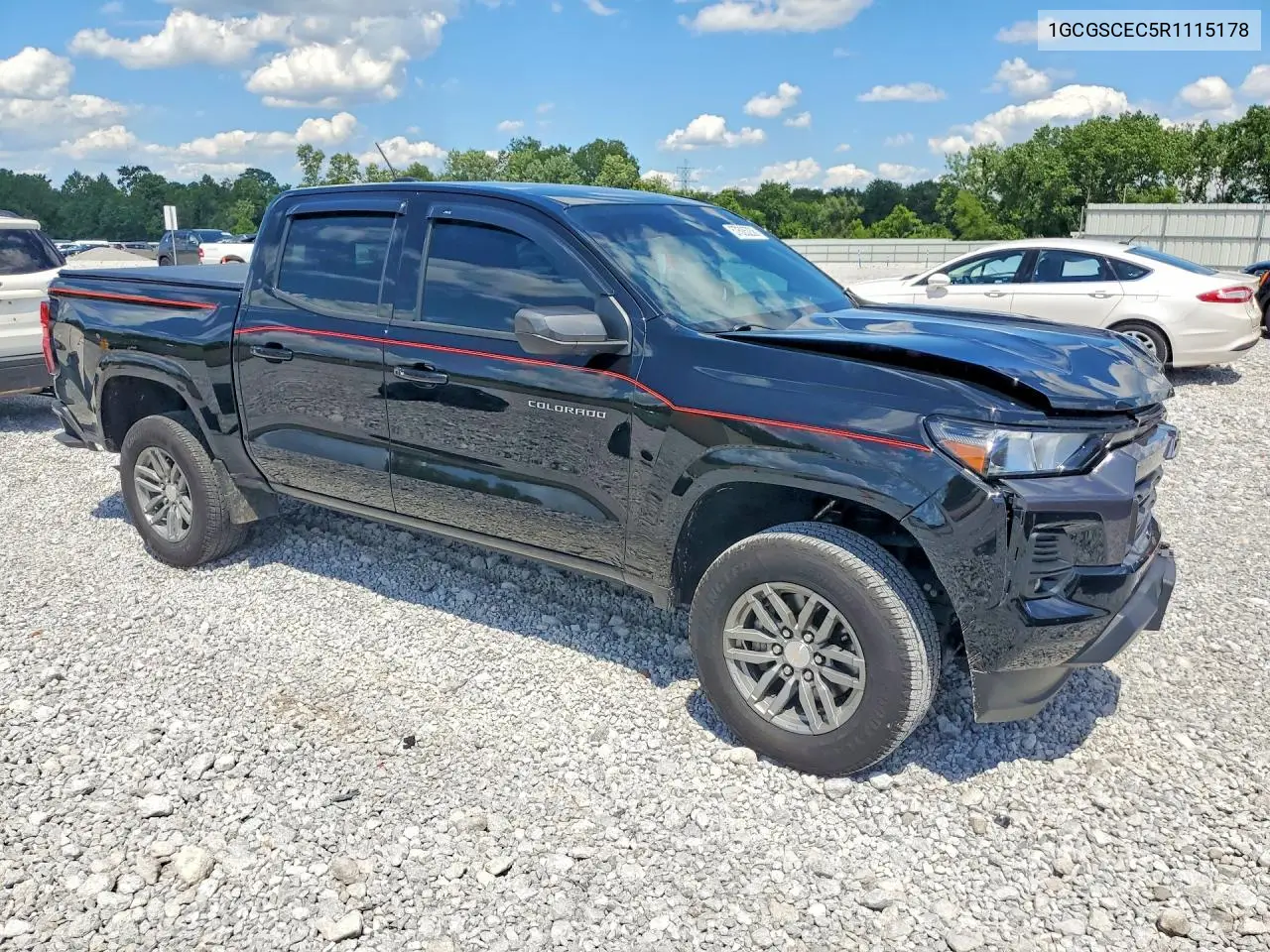 2024 Chevrolet Colorado Lt VIN: 1GCGSCEC5R1115178 Lot: 57505236