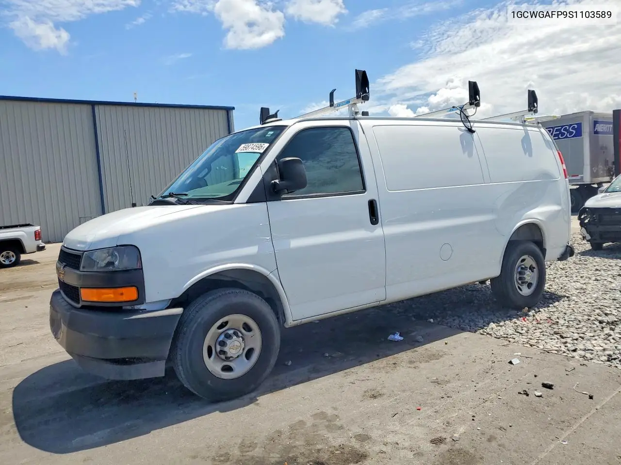 2025 Chevrolet Express VIN: 1GCWGAFP9S1103589 Lot: 59874596