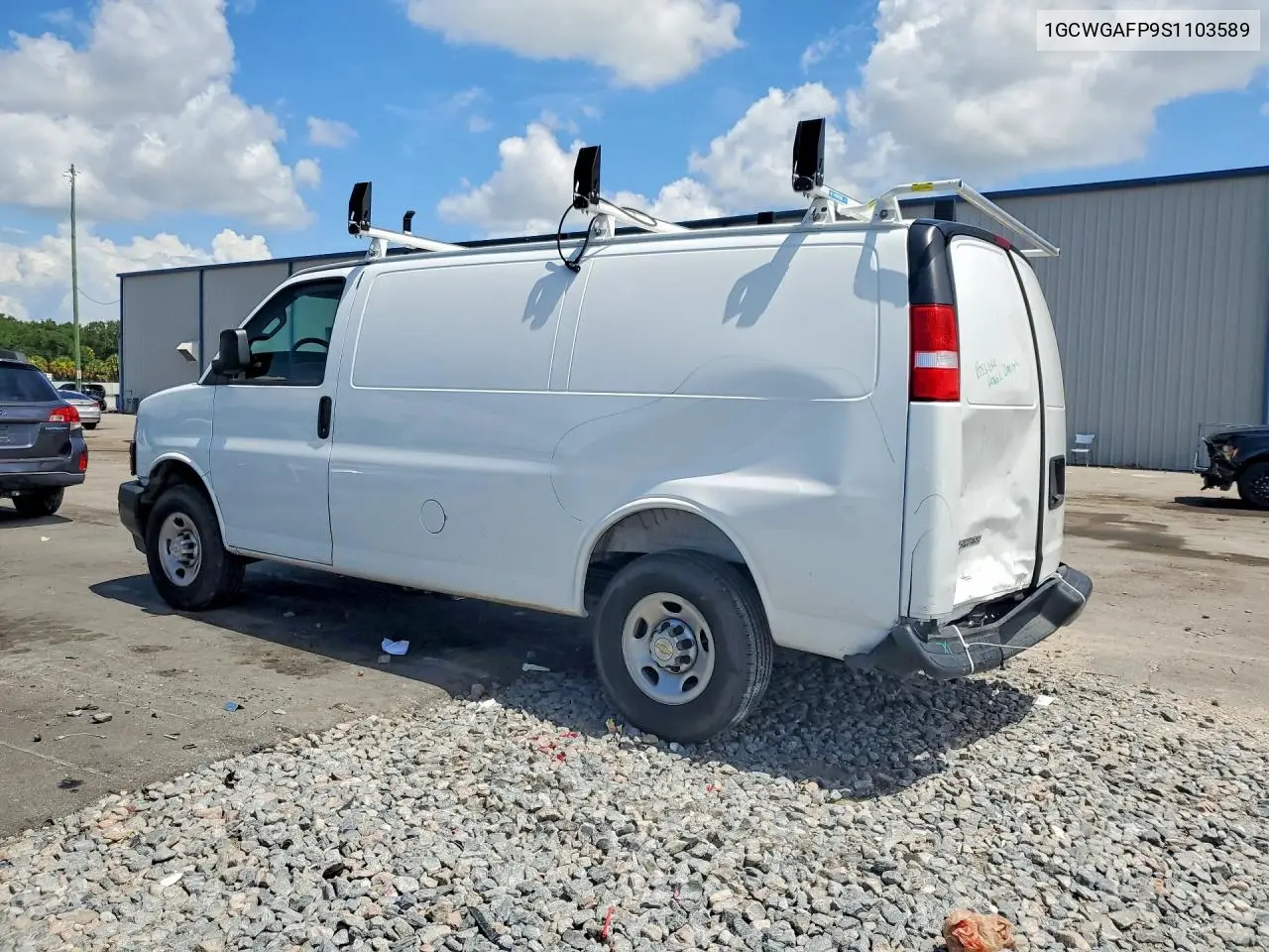 2025 Chevrolet Express VIN: 1GCWGAFP9S1103589 Lot: 59874596