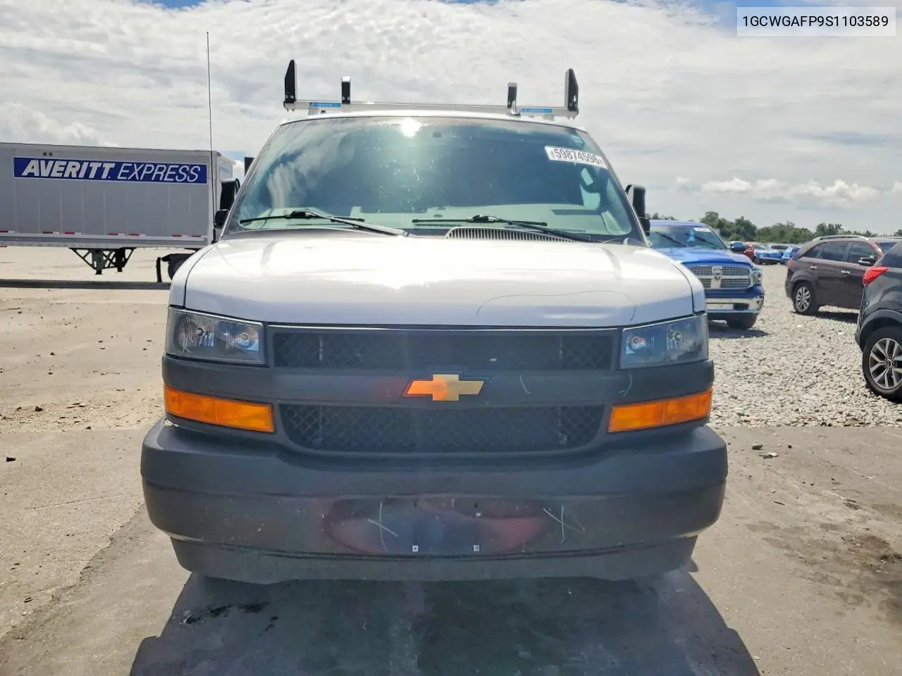2025 Chevrolet Express VIN: 1GCWGAFP9S1103589 Lot: 59874596