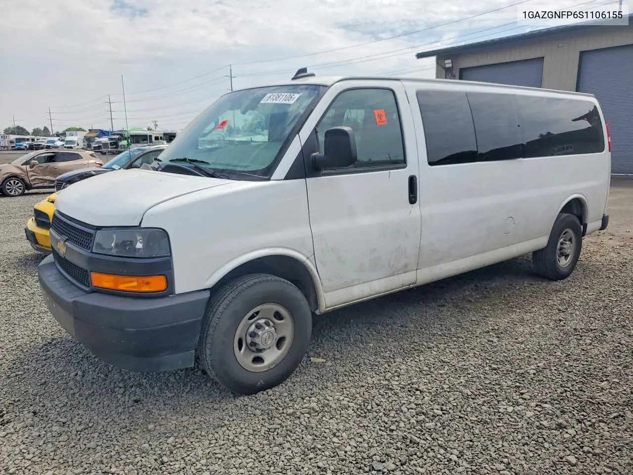 2025 Chevrolet Express G3500 Ls VIN: 1GAZGNFP6S1106155 Lot: 61381106