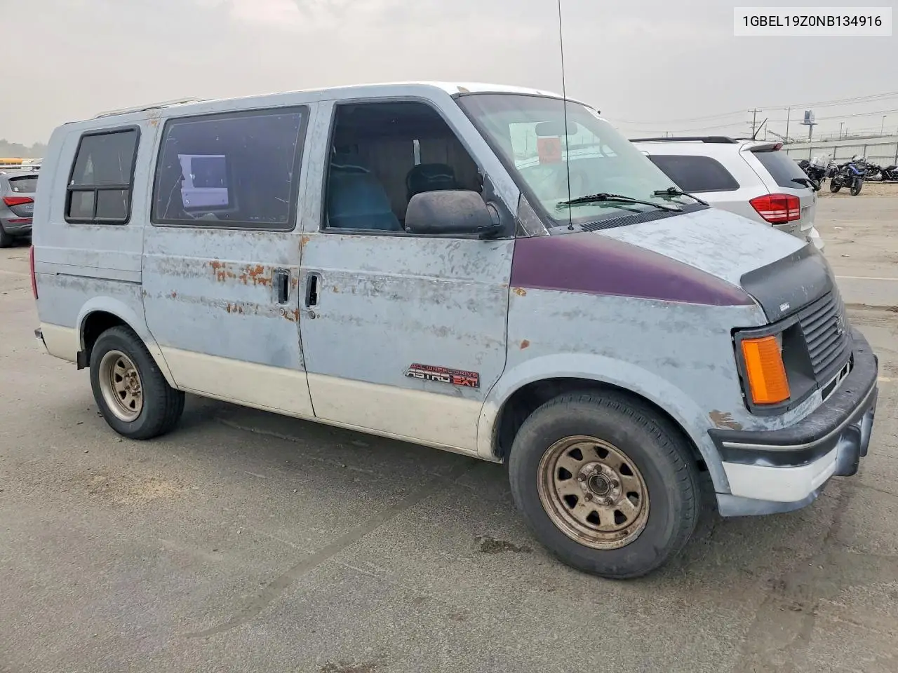 1992 Chevrolet Astro VIN: 1GBEL19Z0NB134916 Lot: 62223546