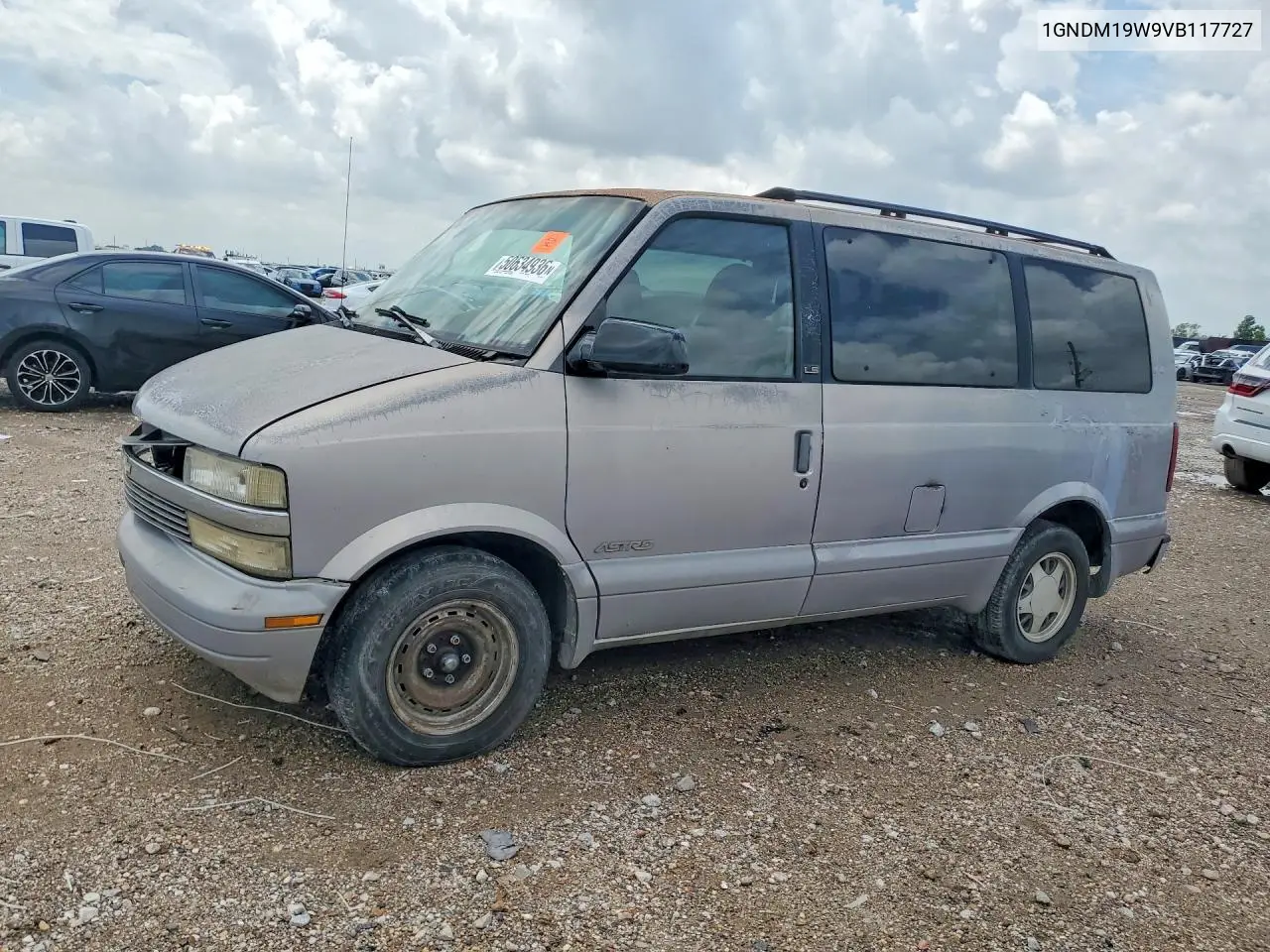 1997 Chevrolet Astro VIN: 1GNDM19W9VB117727 Lot: 50634936