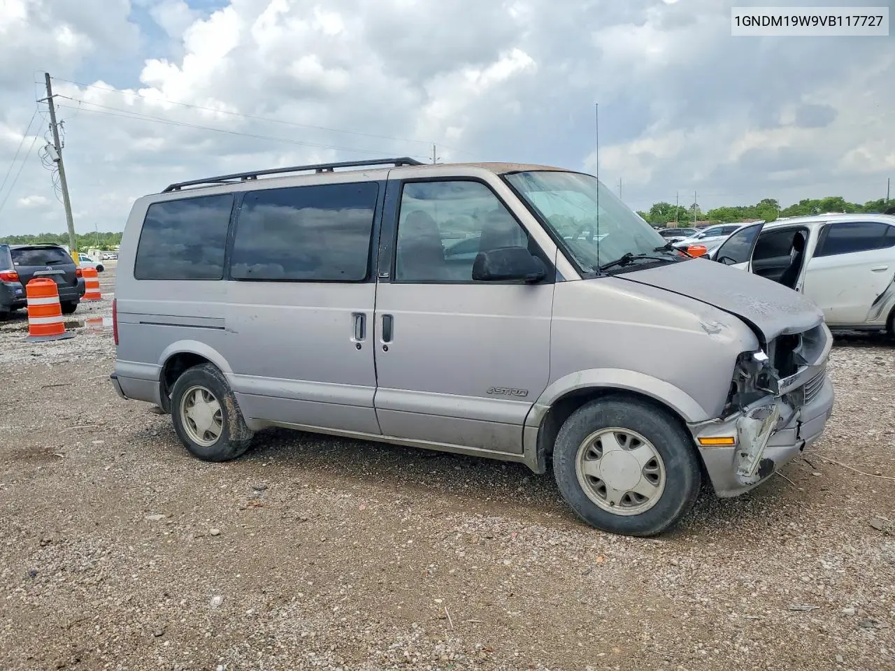1997 Chevrolet Astro VIN: 1GNDM19W9VB117727 Lot: 50634936