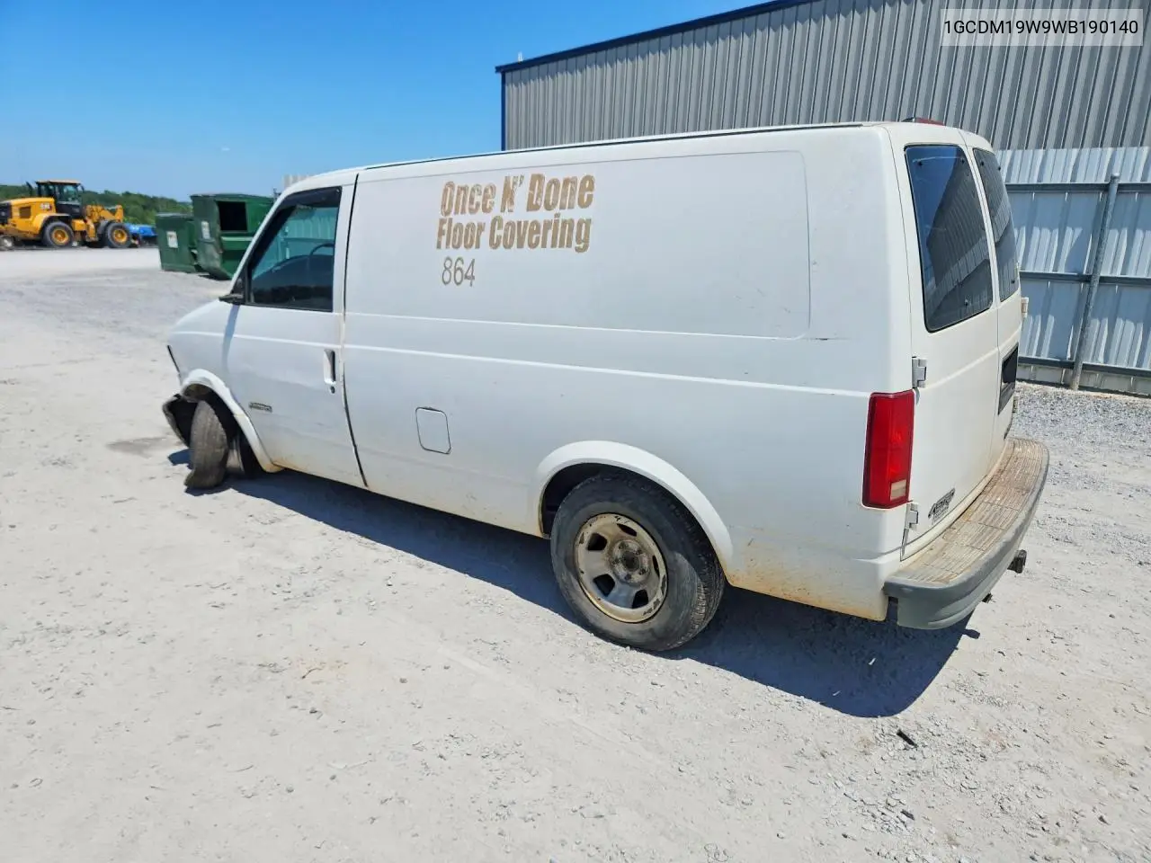 1998 Chevrolet Astro VIN: 1GCDM19W9WB190140 Lot: 61113726