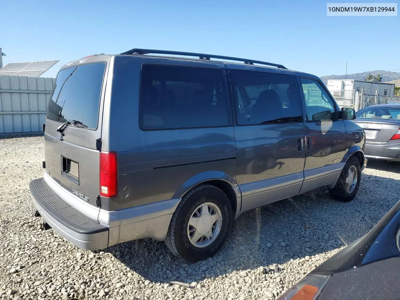 1999 Chevrolet Astro VIN: 1GNDM19W7XB129944 Lot: 52772846