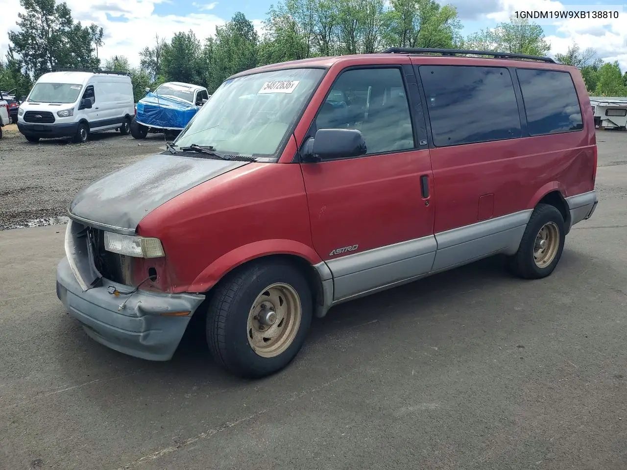 1999 Chevrolet Astro VIN: 1GNDM19W9XB138810 Lot: 54872636