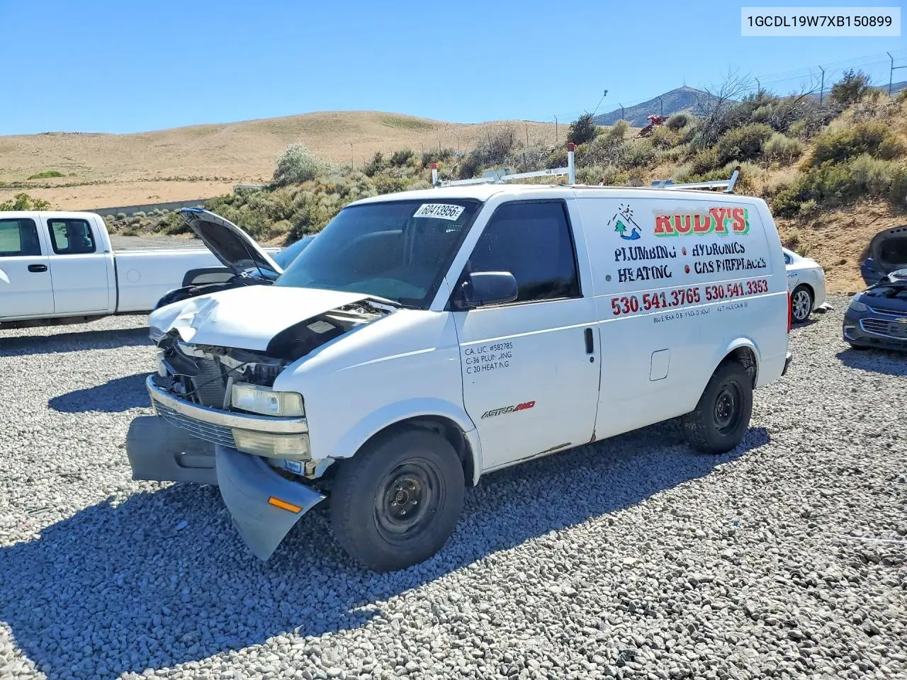 1999 Chevrolet Astro VIN: 1GCDL19W7XB150899 Lot: 60413956